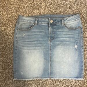 Natural Reflections Blue Mini Pencil Skirt Casual